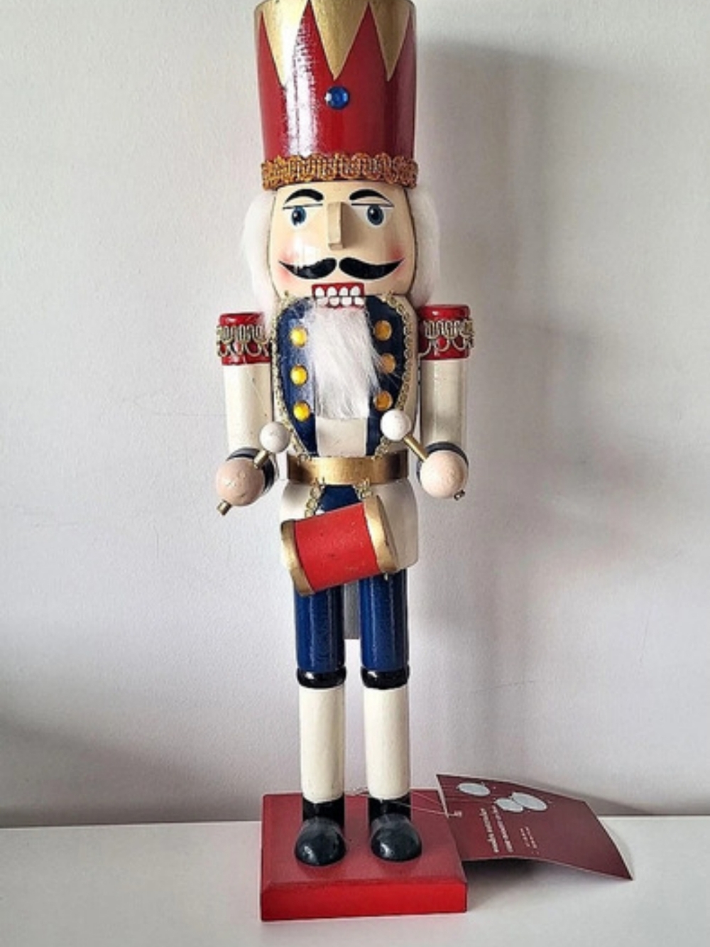 Vintage Holiday Decor Wooden Nutcracker